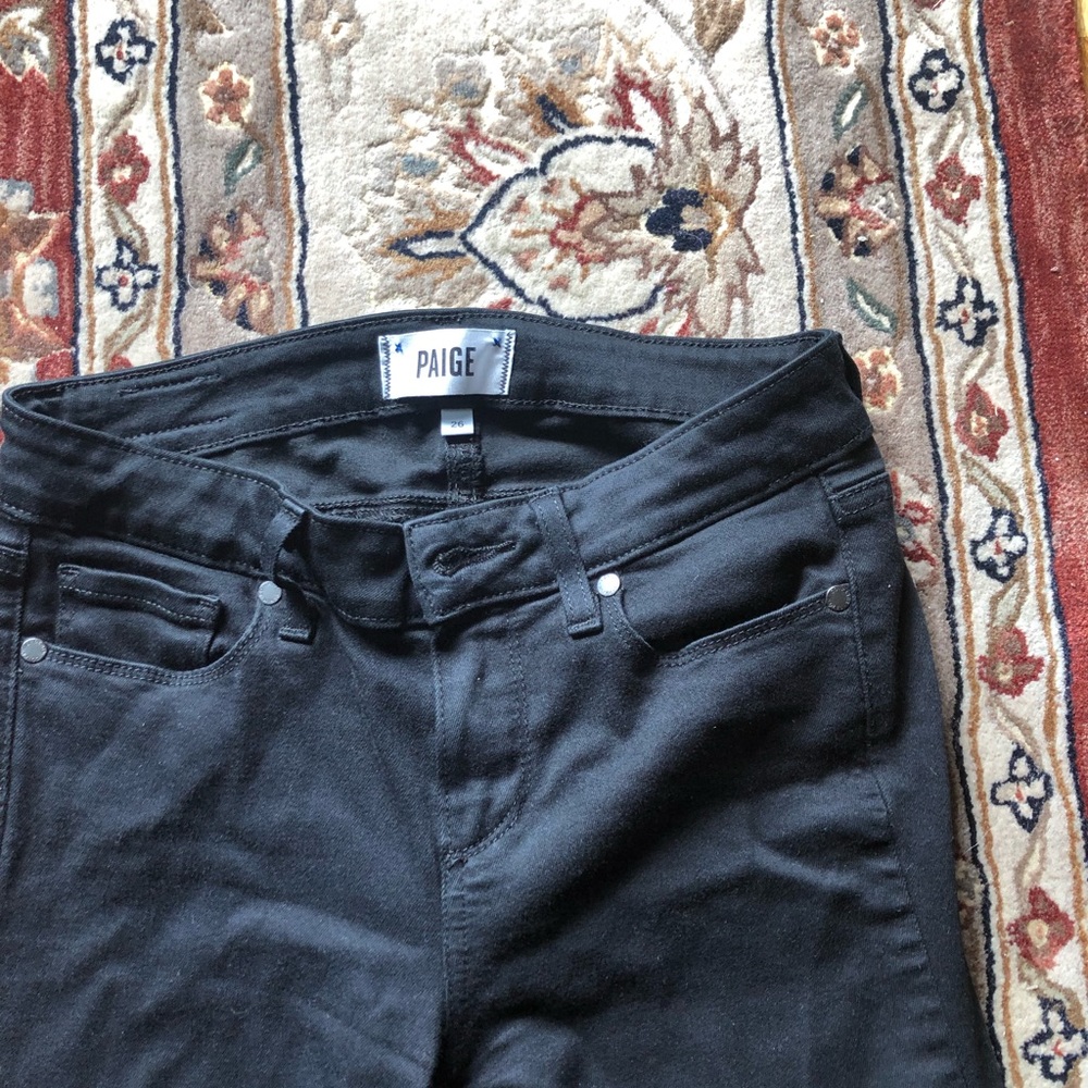 Paige black jeans in size 26